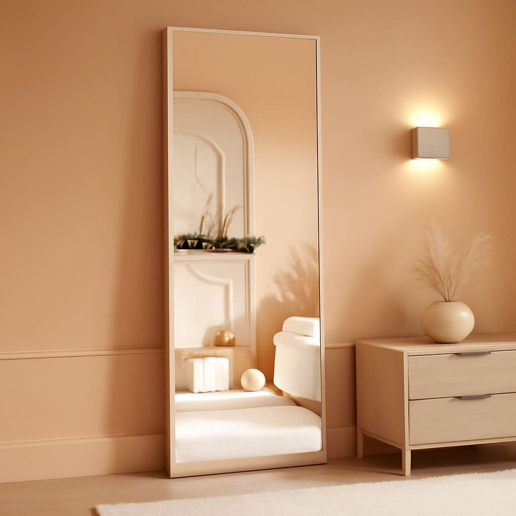 58x18 Frameless Full Length Distortion Free Silver Coated Mirror
