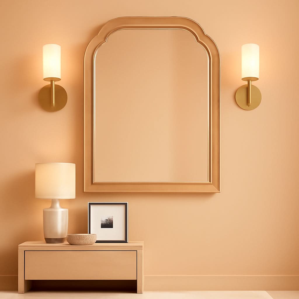 Premium Hardwood Bathroom Mirror 16x20 Inch Crystal Clear Vanity Wall-Mounted