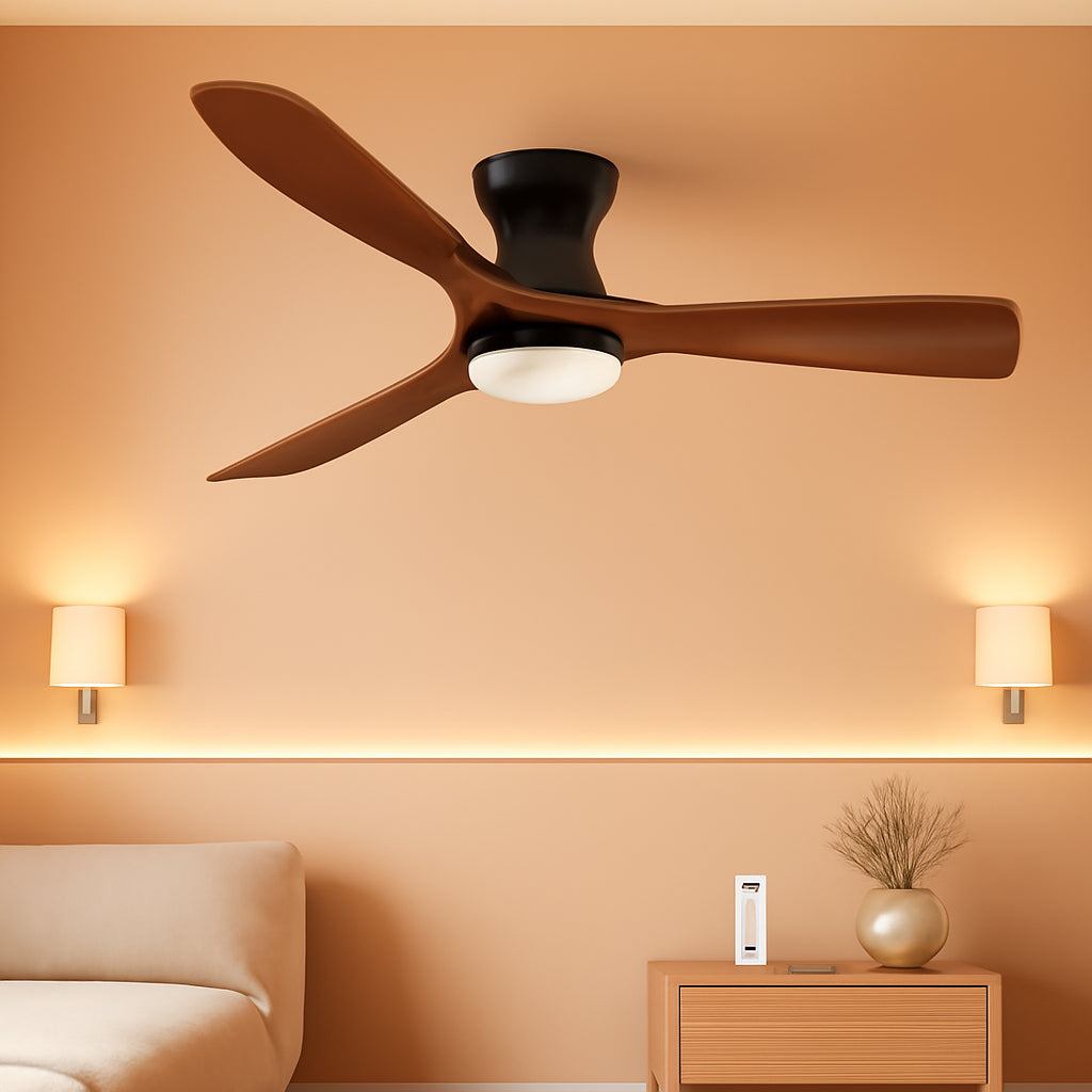 52 Inch WhisperQuiet Ceiling Fan with Lights Energy Efficient High Airflow